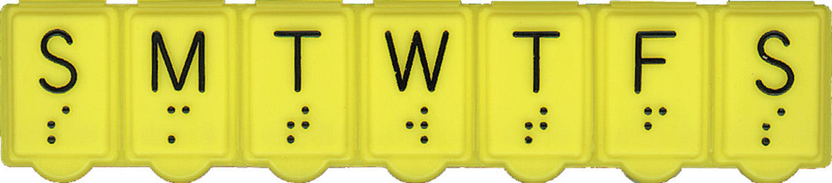 Brailed Pill Organizer