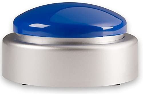 Big Blue Button Talking Clock & Date with Alarm