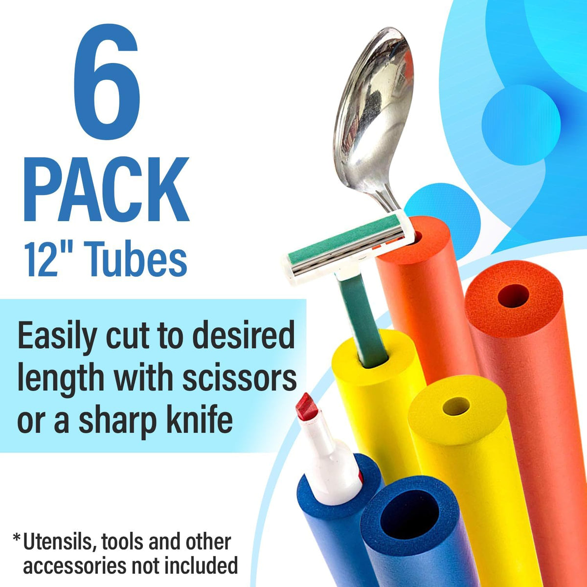 Foam Tubing for Grip - 6 Count