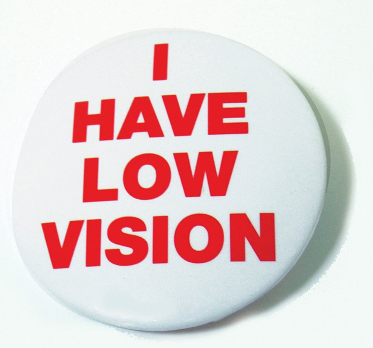 "I Have Low Vision" Button