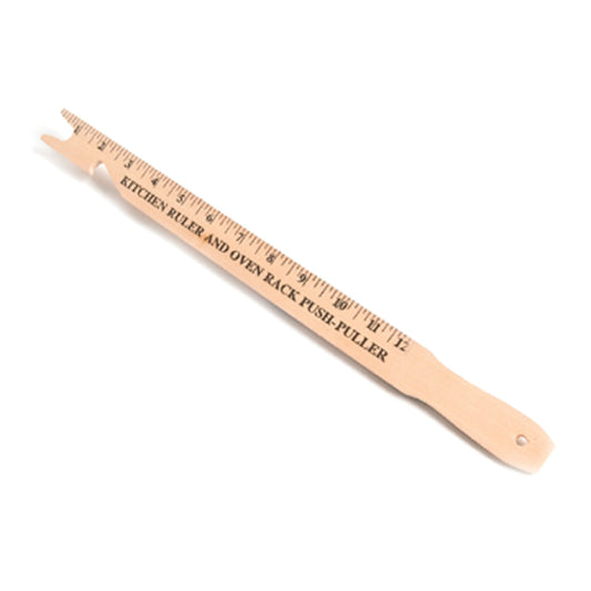Push and Pull Wooden Kitchen Ruler for Ovens