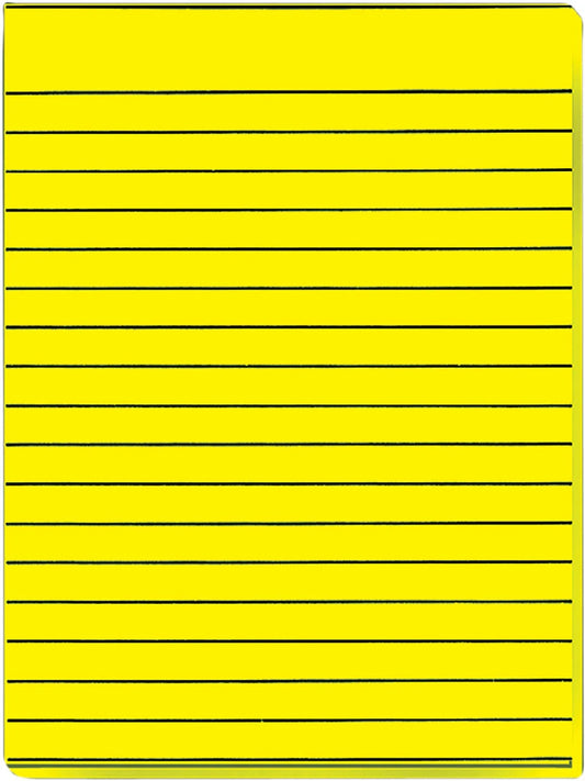 Yellow Bold Line Paper 8.5x 11